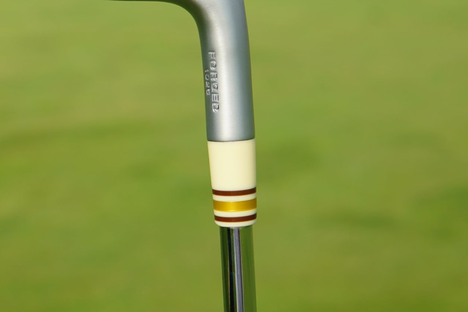 Custom Butter Sticks Golf ferrule with butter-gold and brown bands